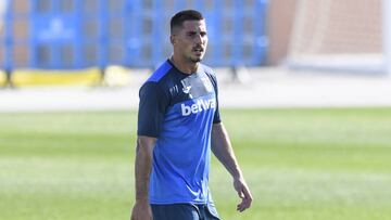 Gabriel Pires en el entrenamiento. 