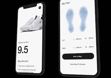 Medirte el pie con el móvil para acertar con la talla, la nueva función de la app Nike