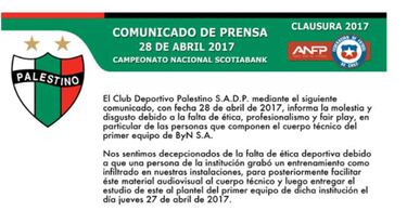Palestino denuncia espionaje de Guede y lo acusa de poco "ético"