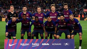 Alineación posible del Barça para recibir esta noche al Levante
