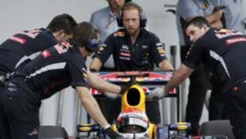 <b>POLE E INVESTIGACIÓN. </b>Vettel fue protagonista por partida doble.