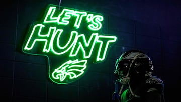 PHILADELPHIA, PENNSYLVANIA - JANUARY 19: DeVonta Smith #6 of the Philadelphia Eagles walks through the tunnel before the game against the Los Angeles Rams during the NFC Divisional Playoff at Lincoln Financial Field on January 19, 2025 in Philadelphia, Pennsylvania. Mitchell Leff/Getty Images/AFP (Photo by Mitchell Leff / GETTY IMAGES NORTH AMERICA / Getty Images via AFP)