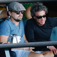 Leonardo DiCaprio vio jugar a Muguruza y luego a Djokovic
