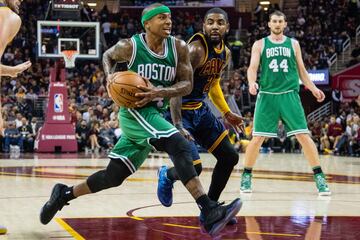 Partido entre Boston Celtics y Cleveland Cavaliers. El último partido en el que se enfrentaron Isaiah Thomas y Kyrie Irving antes de ser involucrados en el traspaso.