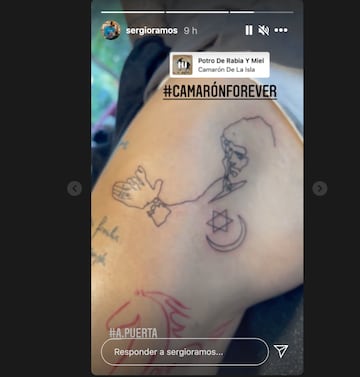 Sergio Ramos suma un nuevo tatuaje con su futuro en el aire