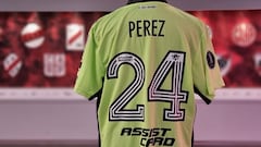 La camiseta de arquero de Enzo Pérez ya está en el Museo River