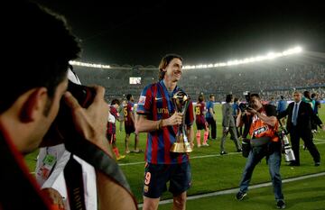 Ibra llegó a la liga española en verano de 2007 de la mano del Barcelona por 46M€ más el traspaso de Eto'o al Inter. Ganó 1 Liga, 2 Supercopas de España, 1 Supercopa de Europa y 1 Mundial de Clubes. Con el club blaugrana anotó 22 goles en 46 partidos.