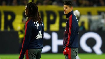 James Rodr&iacute;guez y Renato Sanches