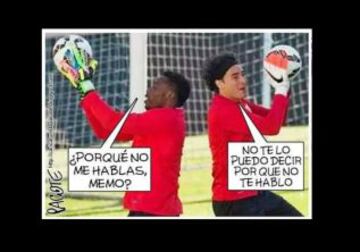 Tras el empate sin goles entre merengues y malagueños, la gran noche de Kameni y la eterna suplencia de Ochoa, llegan las imágenes más divertidas que circulan en la red.