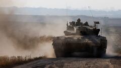 Israeli tank maneuvers near Israel's border with Gaza, amid the ongoing conflict between Israel and the Palestinian Islamist group Hamas, in southern Israel, April 7, 2024. REUTERS/Amir Cohen