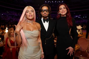 Karol G, Maluma y Dua Lipa.