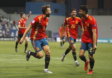 4-1. Borja Mayoral celebró el cuarto gol.