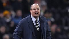 Rafa Ben&iacute;tez, t&eacute;cnico del Newcastle, durante el encuentro ante el Fulham.