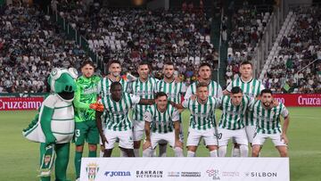 Formación del Córdoba ante Las Palmas