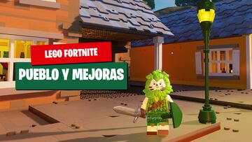 lego fortnite pueblo construir mejorar subir nivel