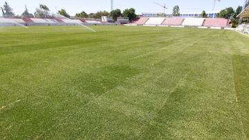 Imagen del campo en el Cerro del Espino donde el Rayo Majadahonda deberá jugar en Segunda y lo hará el Atlético B durante las obras.