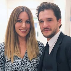 Edurne presume de su encuentro con 'Jon Snow' en Old Trafford