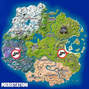 Todas las ubicaciones de Autobuses de Batalla Acorazados en Fortnite Temporada 3