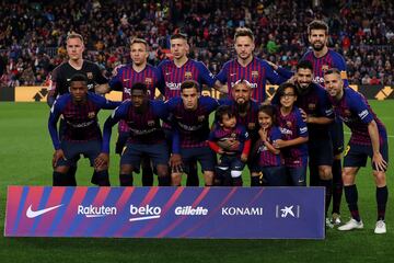 Once inicial del Barcelona 