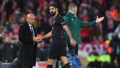 Images of Diego Costa's rage after being substituted at Anfield