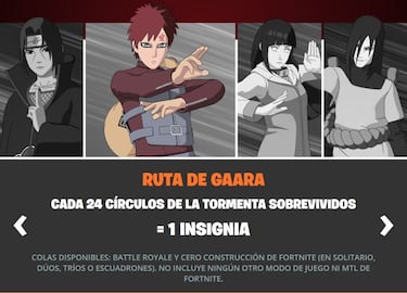 Desafíos de El Nindo de Naruto en Fortnite: cómo conseguir objetos gratis