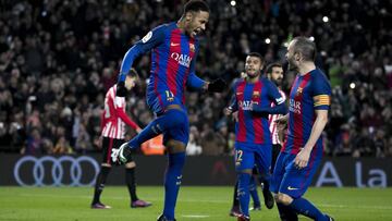 11/01/17 COPA DEL REY OCTAVOS VUELTA
PARTIDO BARCELONA - ATHLETIC DE BILBAO
GOL NEYMAR 2-0 PENALTI ALEGRIA