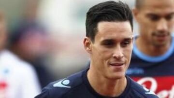 Callejón en sus primeros entrenamientos con el Nápoles, en Dimaro, al norte de Italia.