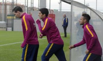 Messi, Luis Suárez y Neymar.