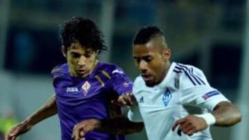 Mat&iacute;as Fern&aacute;ndez en el duelo ante Dinamo Kiev.