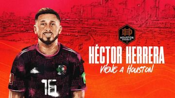 Imagen del Houston Dynamo anunciando el fichaje de Herrera para la próxima temporada.