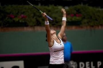 Paula Ormaechea disputa el duelo en Buenos Aires ante la norteamericana  Coco Vandeweghe 