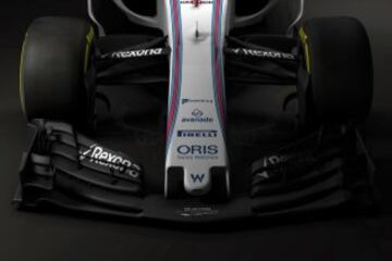 La escudería británica presentó el FW40 nuevo monoplaza, que anticipa los cambios de la F1 para 2017, con alerones traseros más bajos, morros más largos y neumáticos anchos como principales novedades.