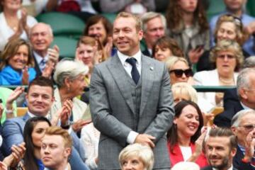 También estuvo entre el público de Wimbledon.