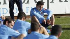 Ángel Correa se entrena por primera vez con el grupo