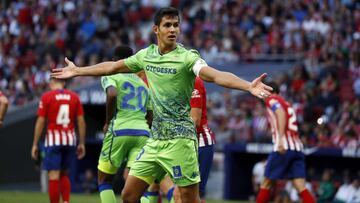 Mandi en el partido contra el Atlético.