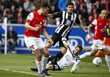 Szalai, con el Mainz.