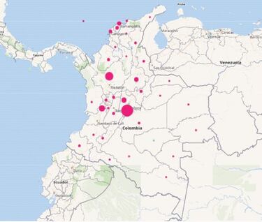 Mapa de casos y muertes por coronavirus por departamentos en Colombia: hoy, 29 de julio