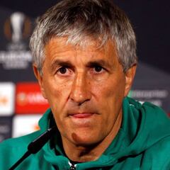 Setién: "No va a ser nada fácil para ninguno de los dos equipos"