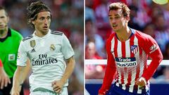 Modric y Griezmann, hoy frente a frente en el derbi.