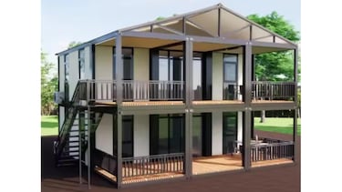 La casa prefabricada que causa furor en Amazon: con dos plantas, de acero y cuesta menos de 16.000 euros