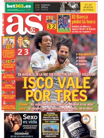 Las portadas de AS de abril