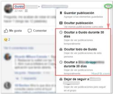 Cómo silenciar a un amigo en Facebook