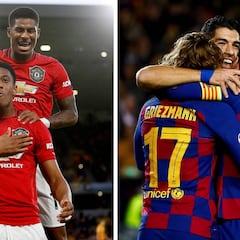 Rashford, Martial y Greenwood, a la altura de la MSG del Barça