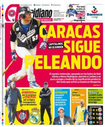 Portadas de la prensa deportiva