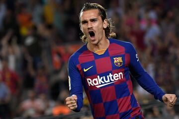 1-0. Antoine Griezmann celebr¨® el primer gol.