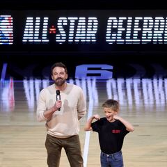 Ben Affleck and son take in 2023 NBA All-Star Celebrity Game
