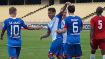 Vargas abrió la cuenta a los 12 minutos de partido.