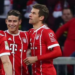 El 11 ideal de James, Cuadrado, Dávinson y Falcao en Europa