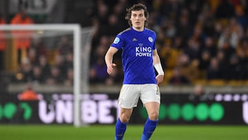 Caglar Soyuncu con el Leicester.