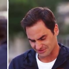 Federer se derrumba en plena entrevista por Peter Carter